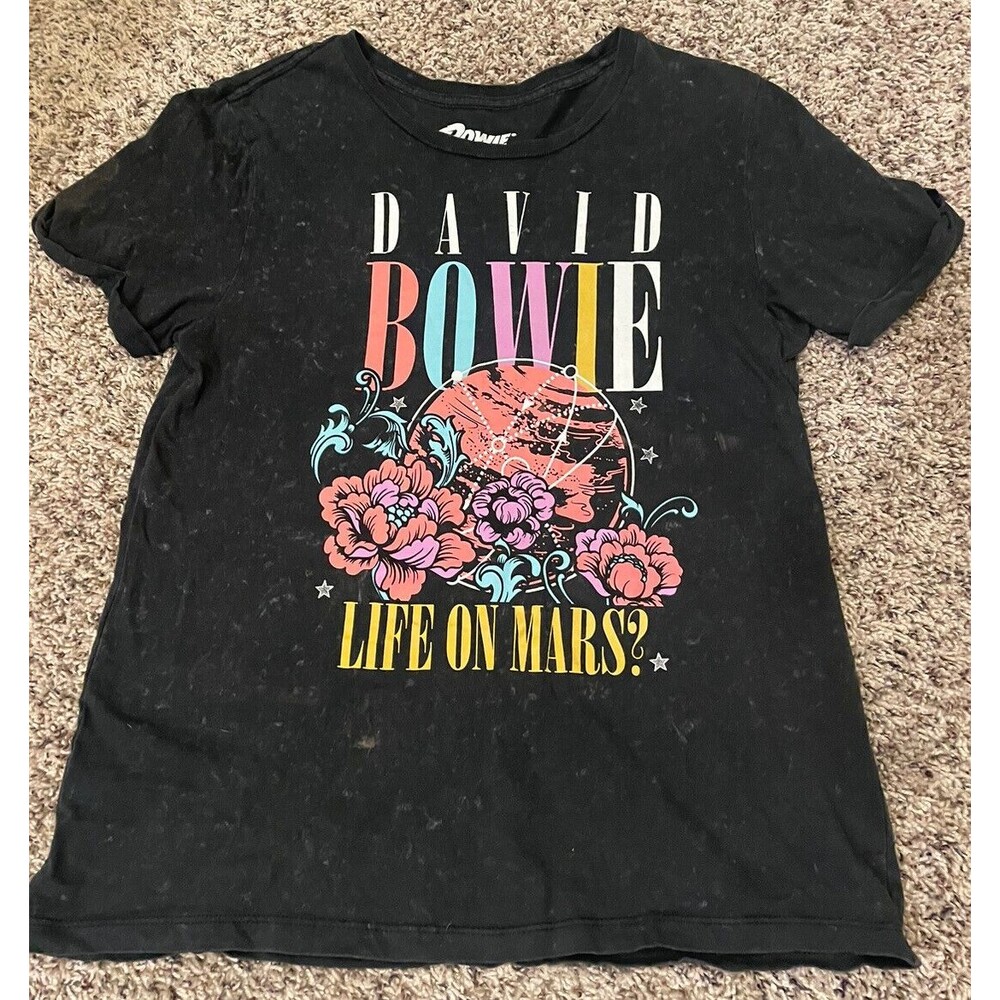 David Bowie Life On Mars Womens T-Shirt Womans Size M